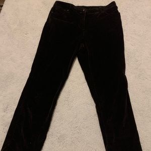 black petite corduroy pants